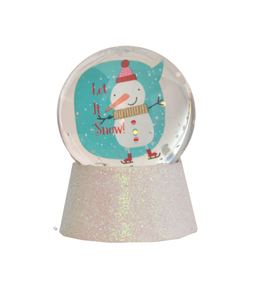 GANZ Mini Santa Snowman Snowglobes