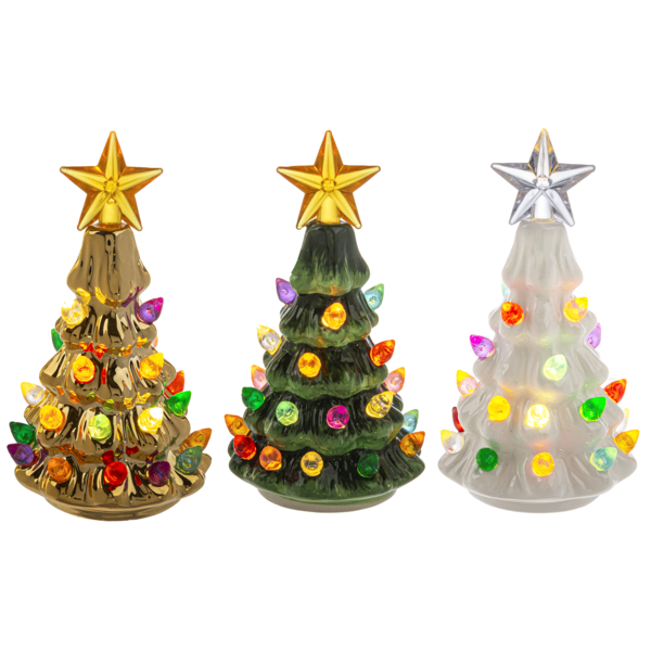 GANZ LED Light Up Holiday Tree Mini Shimmers