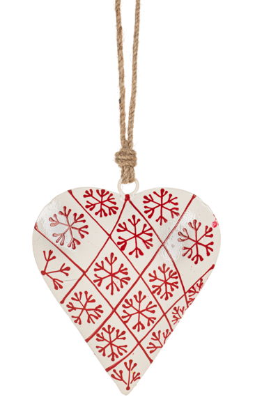 GANZ Snowflake Heart Ornament