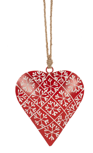 GANZ Snowflake Heart Ornament