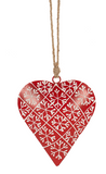GANZ Snowflake Heart Ornament