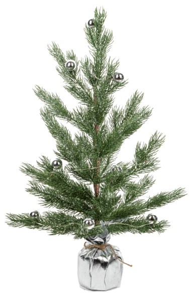 GANZ 24" LED Light Up Tree in Silver Planter