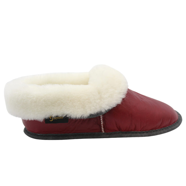 Grenier Furs Ladies Leather &amp; Suede Sheepskin Slippers