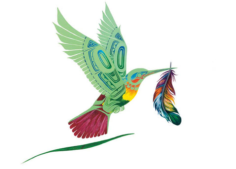 CAP Green Hummingbird Art Card
