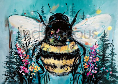 CAP Bumblebee Framed Art Print