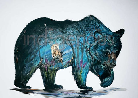 CAP Wise Bear Framed Art Print