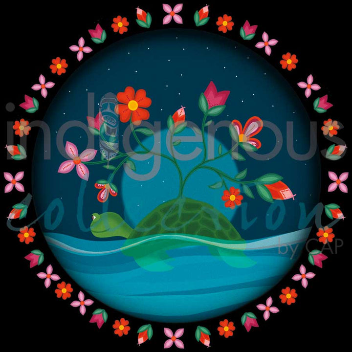 CAP Turtle Island Framed Art Print