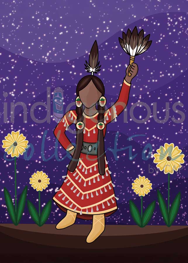 CAP Jingle Dancer Framed Art Print