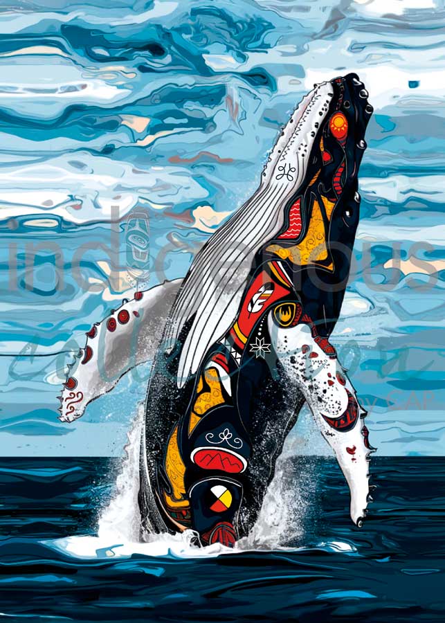 CAP Spirit Whale Framed Art Print