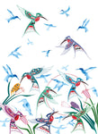 CAP Garden of Hummingbirds Microfibre Tea Towel