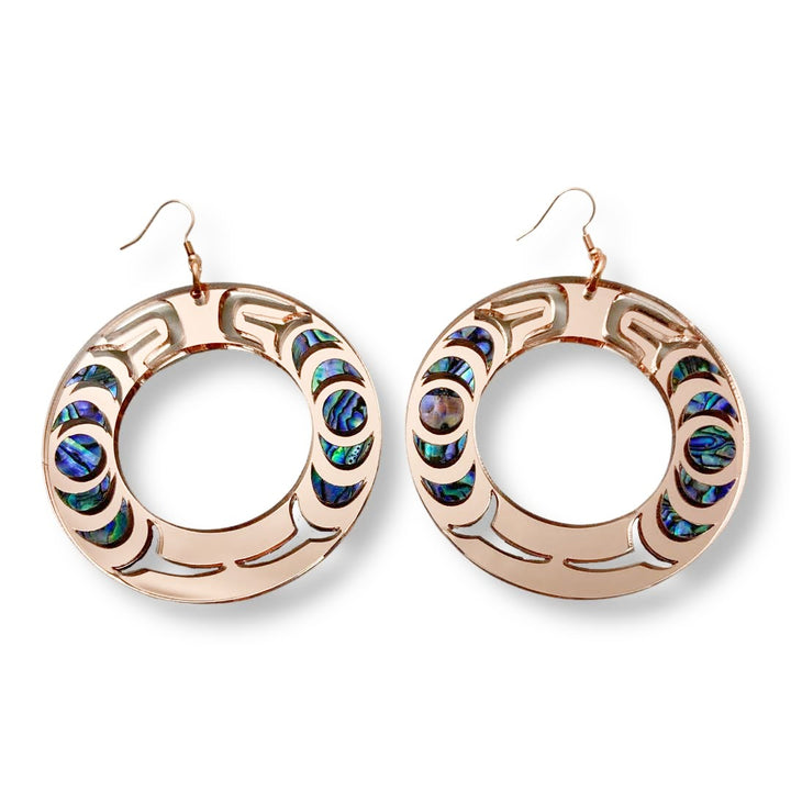 Copper Canoe Woman Nala Hoop Earrings