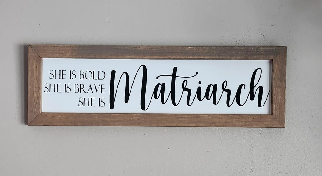 Indigenous Signs &amp; Stuff Matriarch Wood Sign