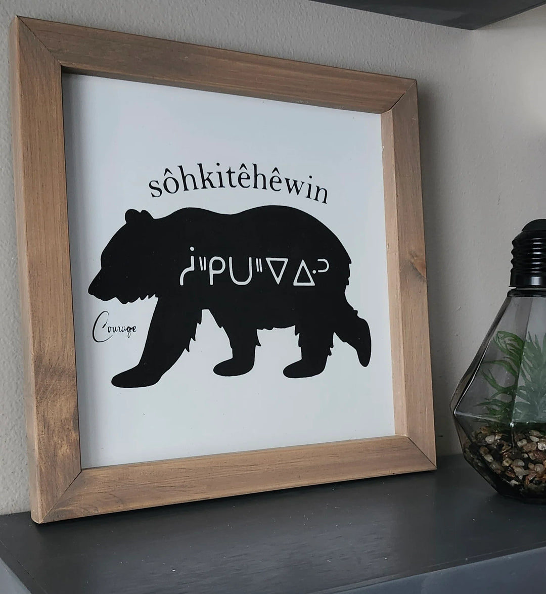 Indigenous Signs &amp; Stuff 7 Grandfather Teachings Set Wood Sign