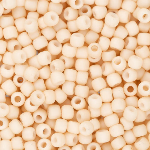 11/0 Toho Seed Beads #763 Opaque Pastel Frosted Apricot 8-9g Vial