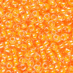 11/0 Toho Seed Beads #802 Luminous Neon Orange 8-9g Vial