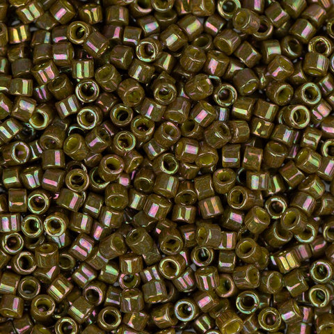 11/0 Delica Bead Olive AB Gold Luster 5.2g