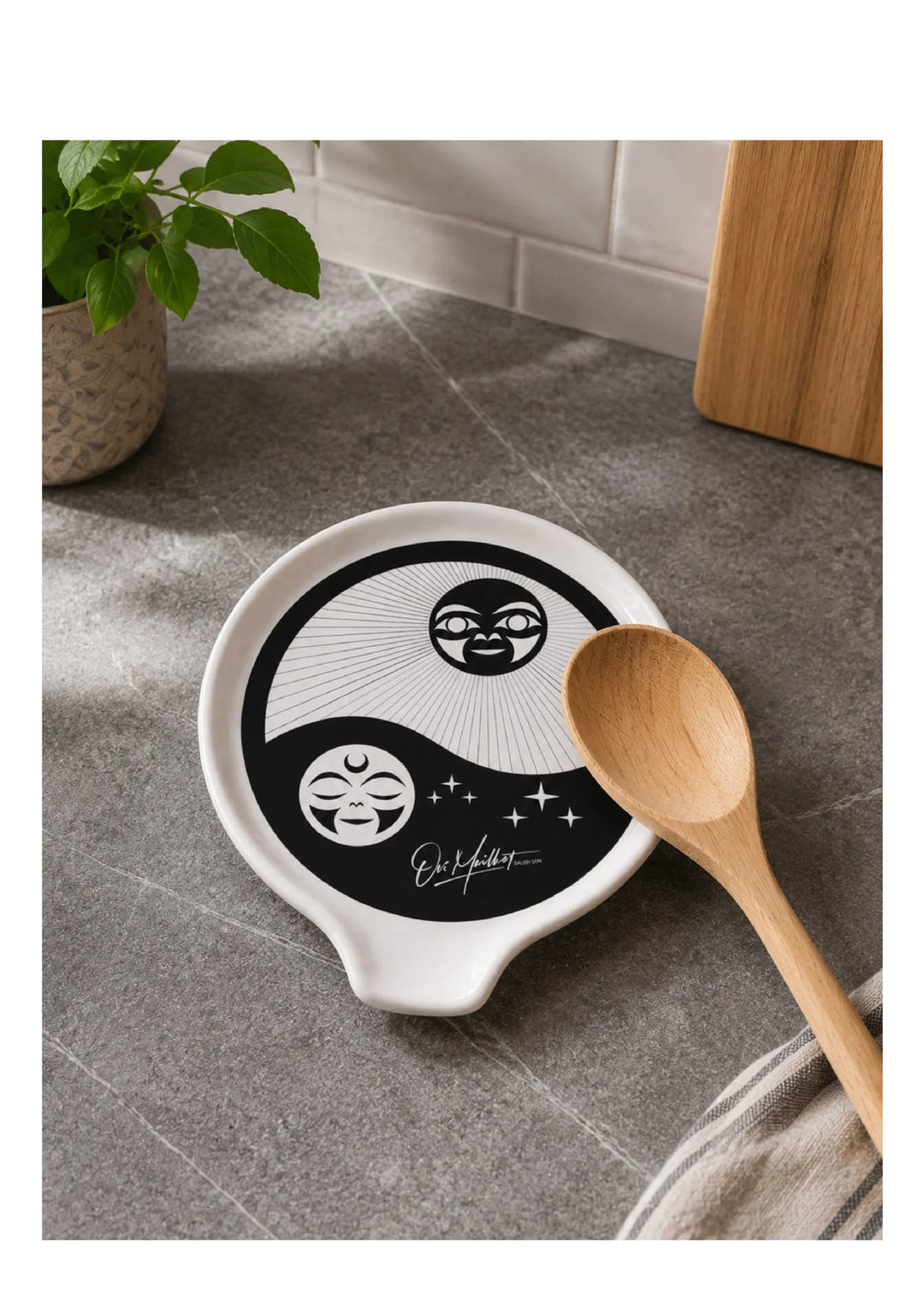 Indigenous Kanata Midnight to Highnoon Spoon Rest