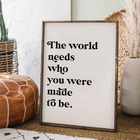 "The World Needs" Wood Sign by william rae designs