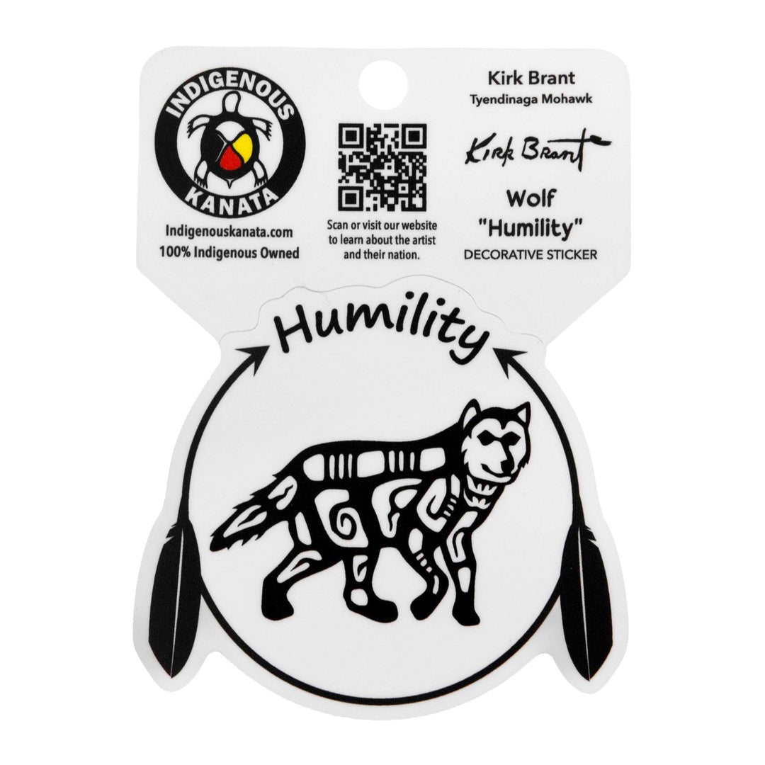 Indigenous Kanata Humility Wolf Sticker