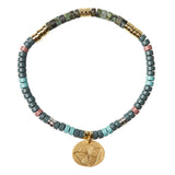 Scout Stone Intention Bracelet - African Turquoise/Gold