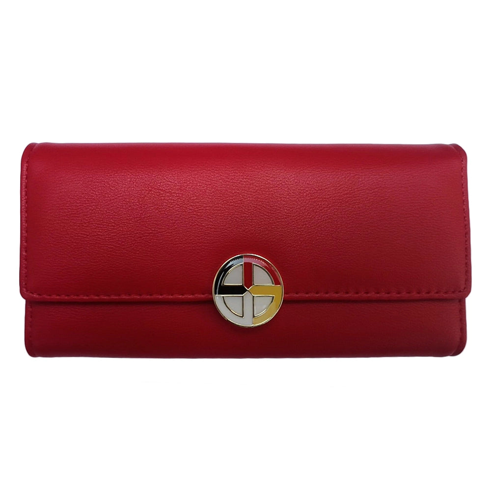 Nu Trendz Leather Medicine Wheel Wallet