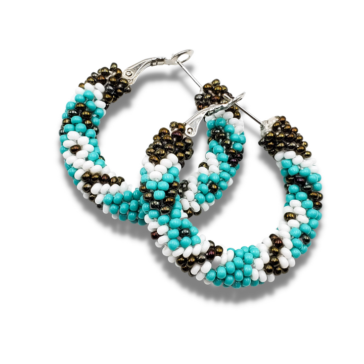 Tribal Roots Small Crochet Hoops