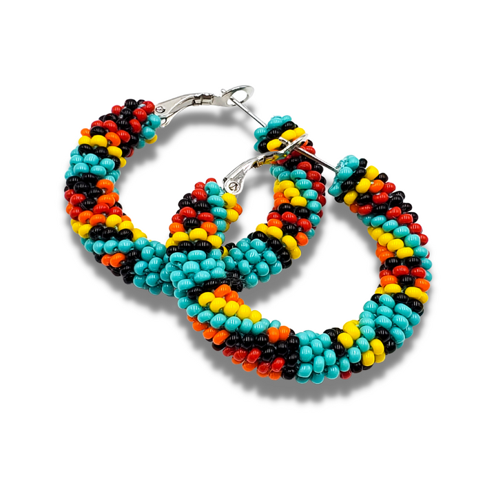 Tribal Roots Small Crochet Hoops