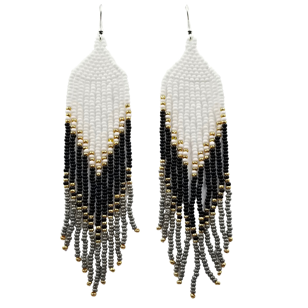 Tribal Roots Ombre Finge Earrings