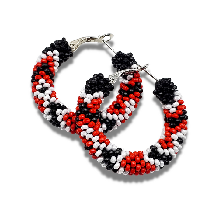 Tribal Roots Small Crochet Hoops