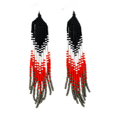Tribal Roots Ombre Finge Earrings