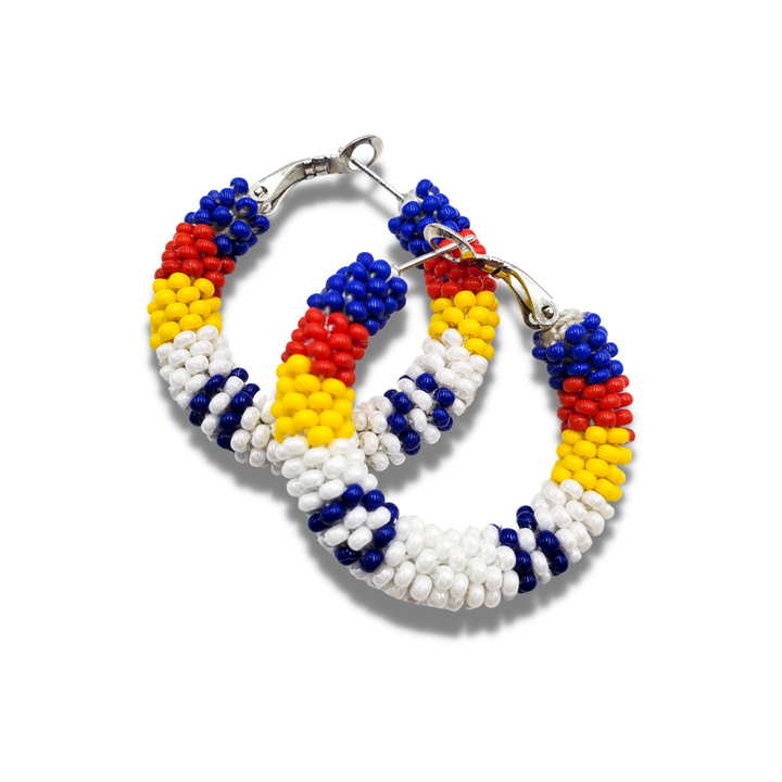 Tribal Roots Small Crochet Hoops