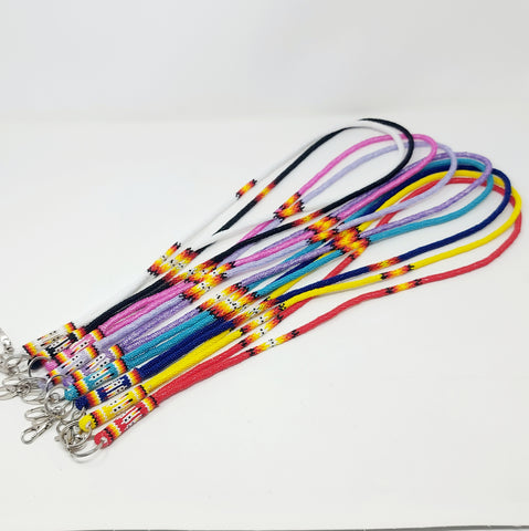 Beaded Lanyard with Feather Detail
