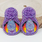 Large Beaded Earrings by Various Artists