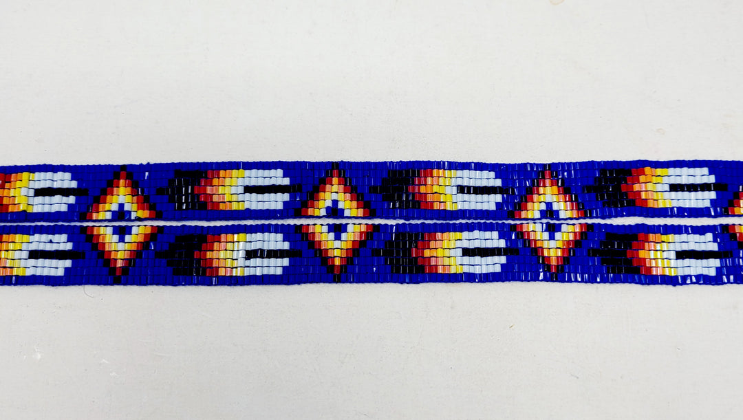 Loomed Beaded Lanyard with One Feather Design