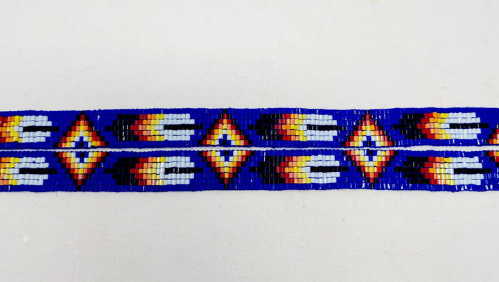 Loomed Beaded Lanyard with One Feather Design