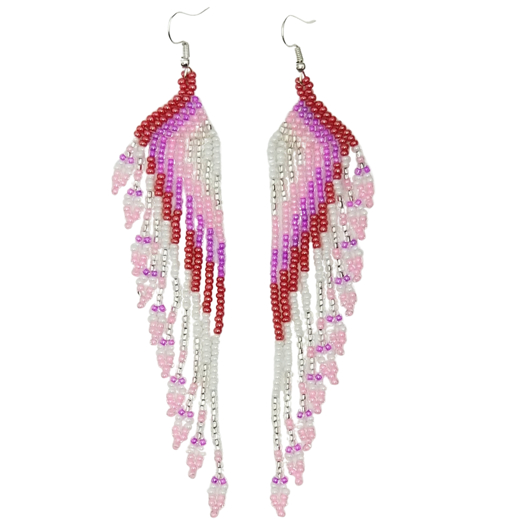 Tribal Roots Cascade Fringe Earrings