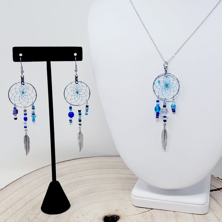 Monague Magical 1" Dreamcatcher Earrings & Pendant