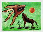 "Green Wolf (2010)" Art Card by Johnny Marceland