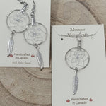 Monague Dream Catcher Earrings & Necklace w/Feather