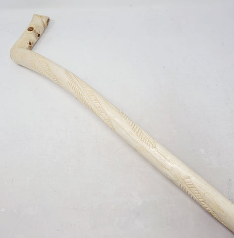 Gerald S Hand Carved Cane - Bear Paw