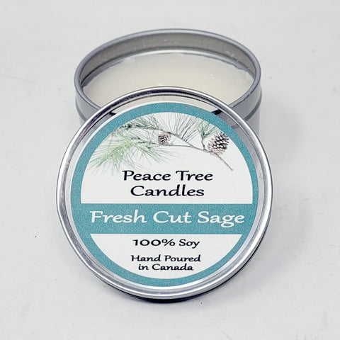 Peace Tree 6oz Candles in Travel Tins