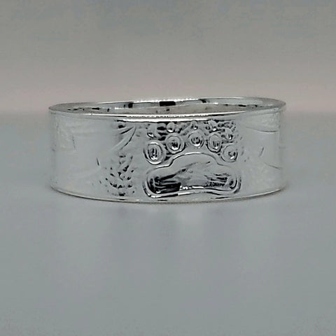 Bear Thunder Silver Ring by Medicine Bear Arts
