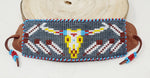 Carol E Beaded Leather Bracelets