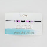 Open Sky Designs Morse Code Bracelet