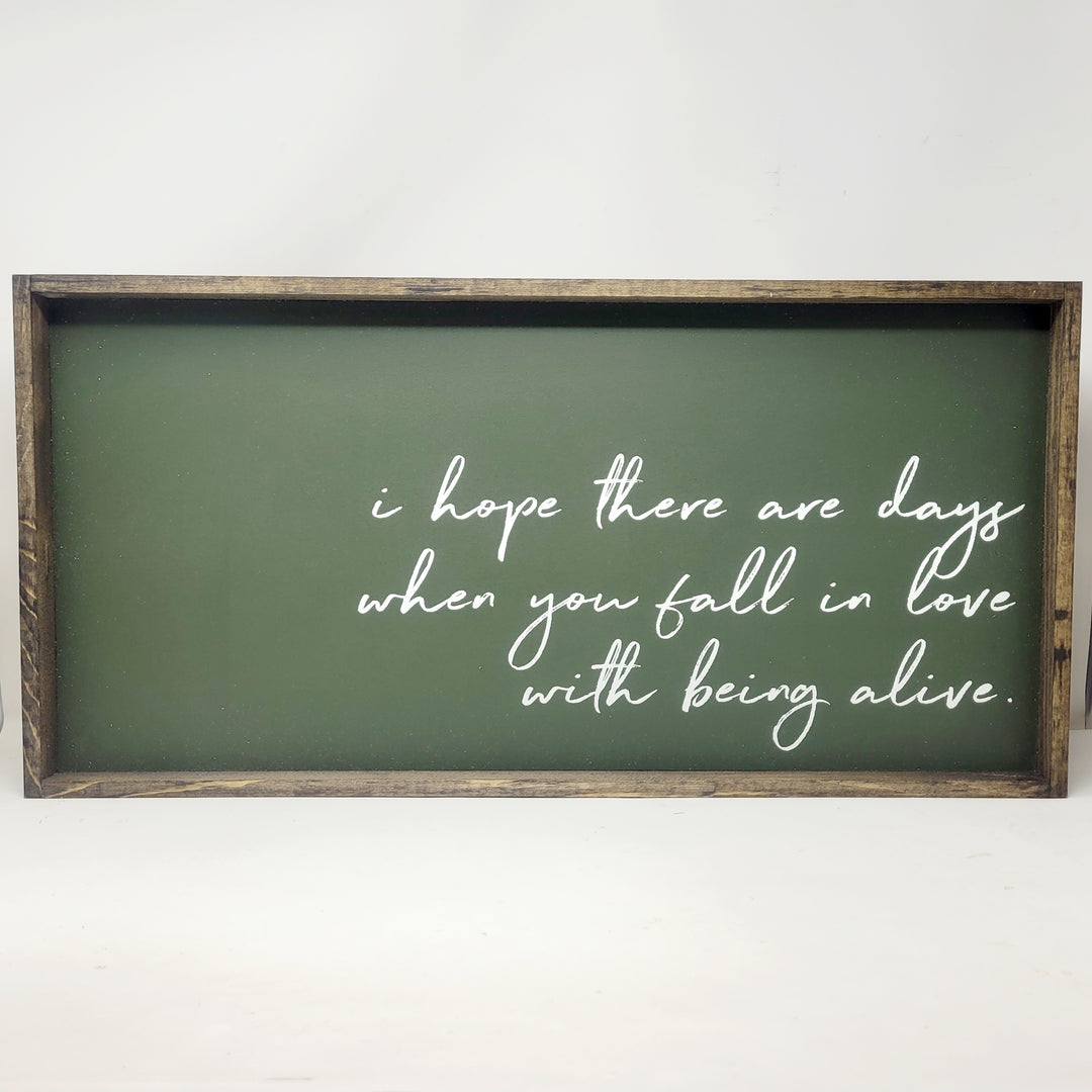 "I Hope There Are..." Wood Sign by william rae designs