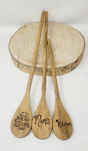 Woodburning Creeations 3 Piece Spoon Set