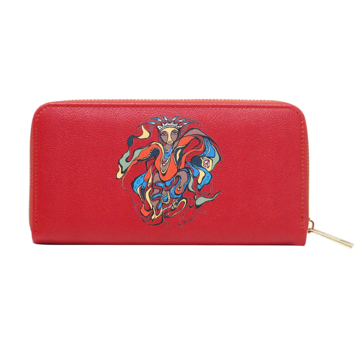 Oscardo Pow Wow Dancer Zip-Around Wallet