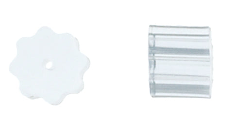 Fish Hook Stopper Clear Blue 3mm