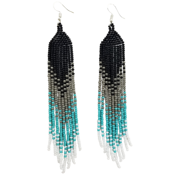 Tribal Roots Ombre Finge Earrings