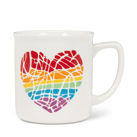 Abbott Rainbow Heart Mug